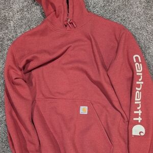 Carhartt Men's Brick Red Hoodie